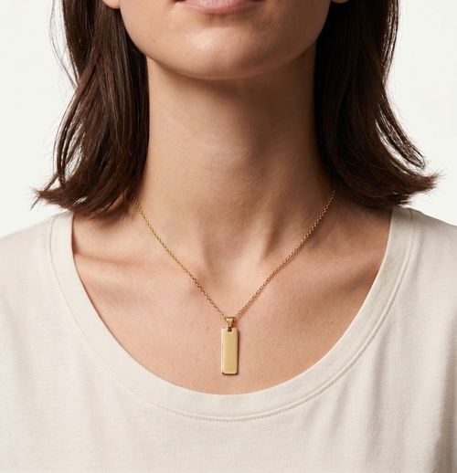 Collar Rectangulo Plano